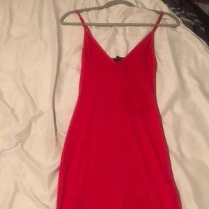 PLT red bodycon dress